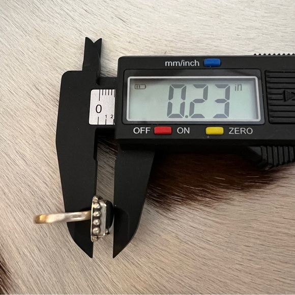 ❤️ White Buffalo Turquoise Square 925 Ring Navajo Style Matte ADJ SZ 5 to 7.5 - Picture 15 of 15